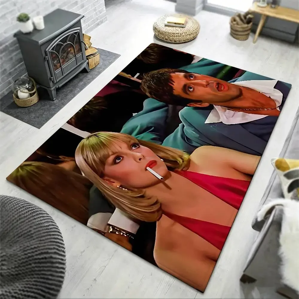 S-Scarface Floor Mat Living Room Rug For Bedroom Welcome Mat Outdoor Rug