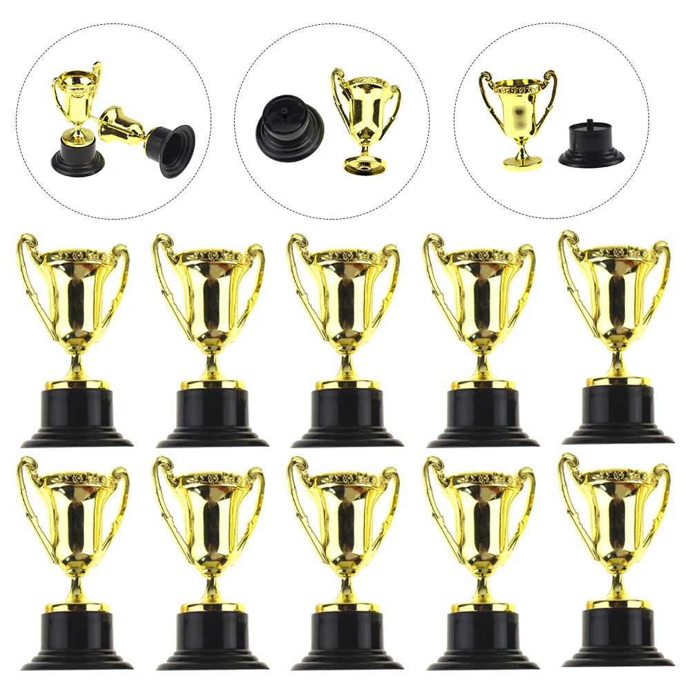 

20 Pcs Plastic Trophy Childrens Toys Children's Award Trophies Models Early Learning with Base Kids Creative Reward Prize Cups