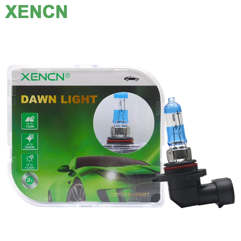 XENCN HB3 9005 Dawn Light 12V 60W P20d Halogen Headlight 3900K Yellow WhiteLights +120% Bright Car Bulb Original Auto Lamp, Pair