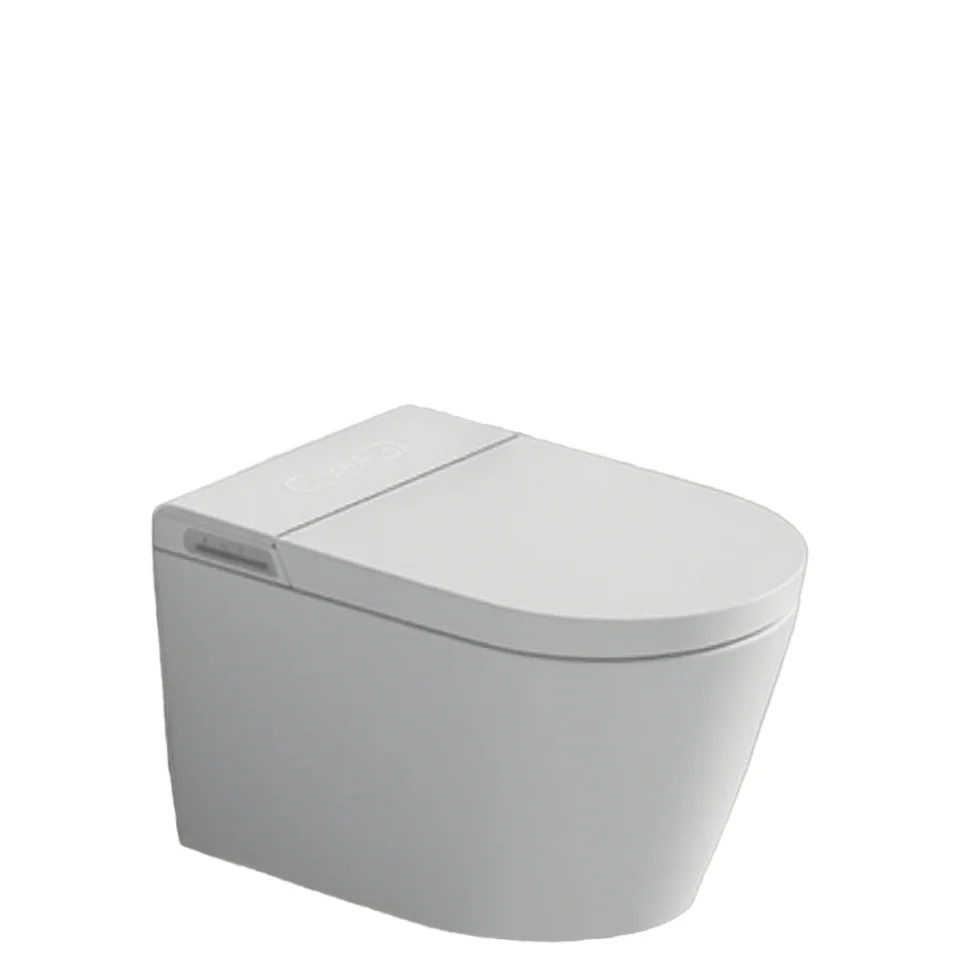 

Durable Smart Intelligent Ceramic WC Toilet Wall-Mounted with Advanced Seat Heating Automatic Sanitary Ware for Bathroom