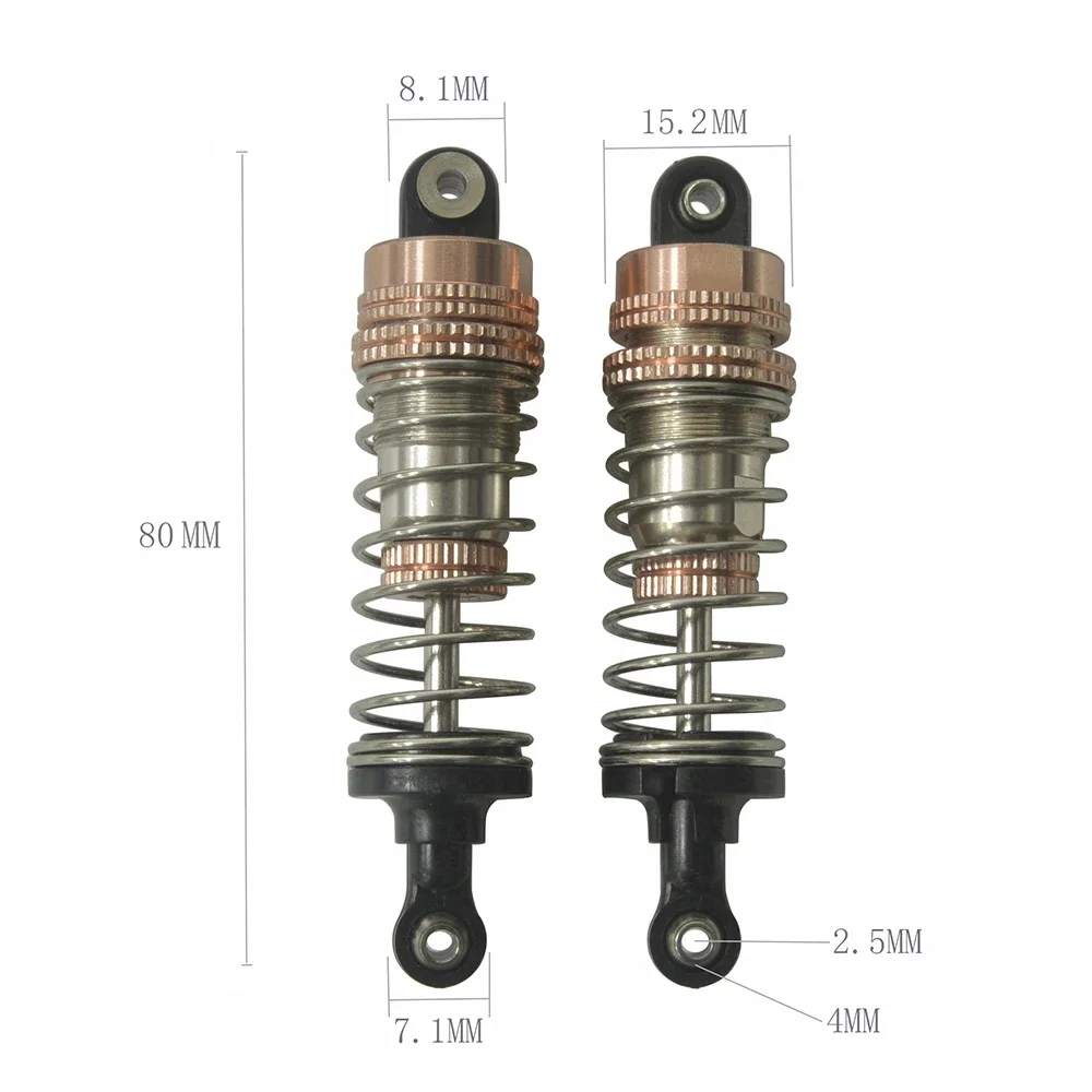 Amortisseur hydraulique RC en alliage, remplacement pour HBX901 90l'autorisation 1/12, accessoires de bricolage, voiture d'escalade, modèle de véhicule passe-temps