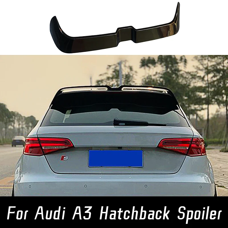 

Rear Roof Trunk Lid Car Spoiler Wings For 2014-2020 Audi A3 Hatchback 4 Doors Sport Styling Carbon Tuning Exterior Accessories