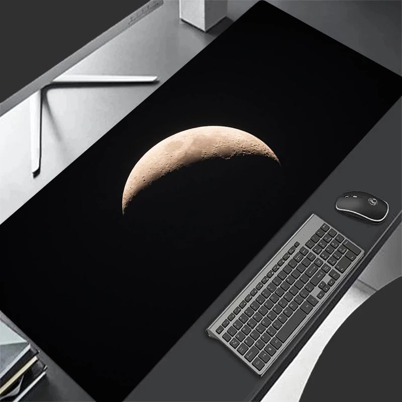 35/5000 Moon Mouse Pad Gamers Gaming Keyboard pad PC Accessories Night Black Celestial XL Large office home doily carpet