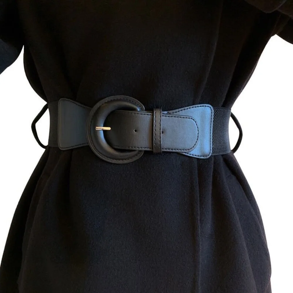 Ceinture femme ceinture noire large ceinture élastique élastique GM130