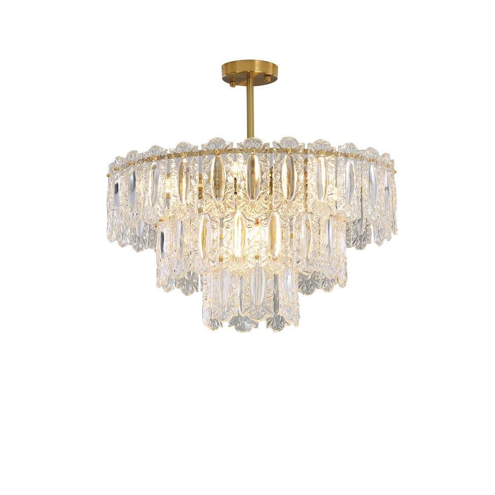 

Современный 2029, французский стеклянный потолочный подвесной светильник E14, цоколь, роскошный золотой подвесной светильник, большой декор для столовой, светильник, люстры