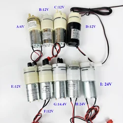 1PC Micro 370 Motor Water Pump DC 6V/ 12V/ 14.4V/ 24V Self Priming Diaphragm Water Pump Suction Water Flow Control Pump for Tank