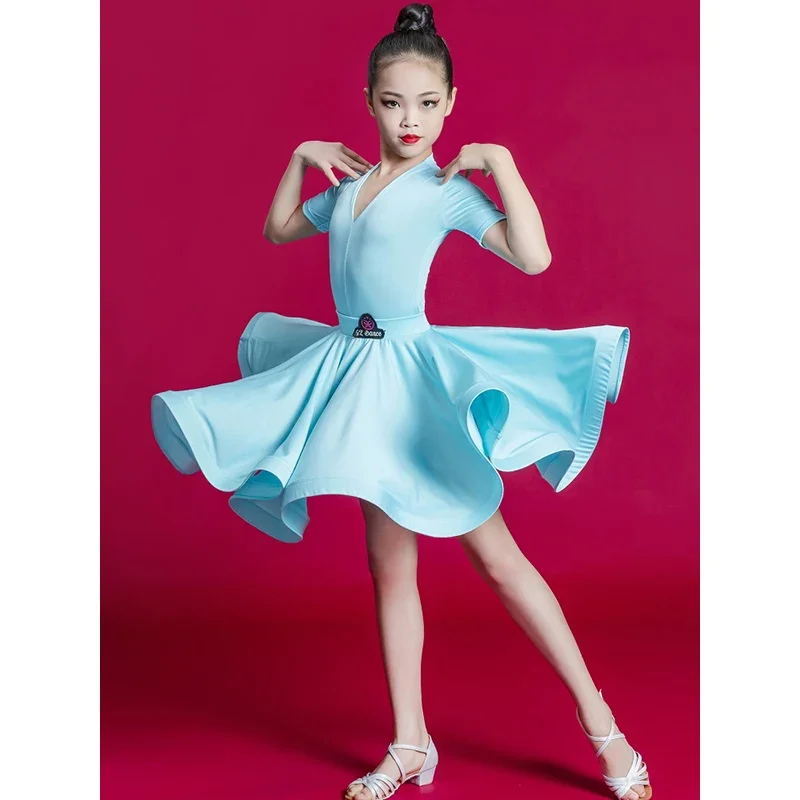 Make Your Little Girl Shine with Latin Dance Costume for Performance or Competition  dresses for women Two piece set