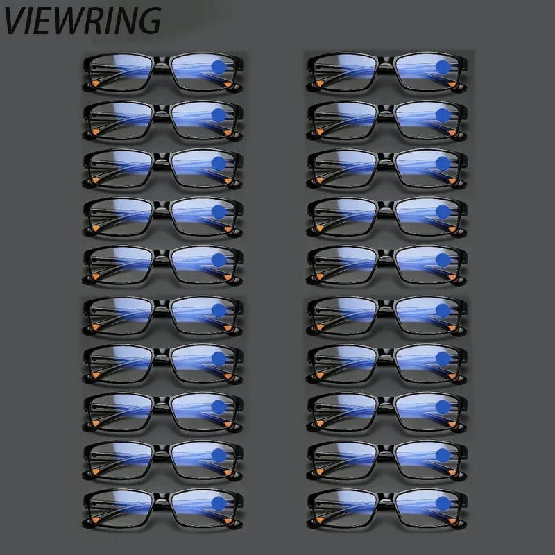 Image of Viewring 20-teilige Lesebrille mit quadratischem Rahmen, modische Farbabstimmung und Presbyopie-Brille, geeignet für Männer und Frauen