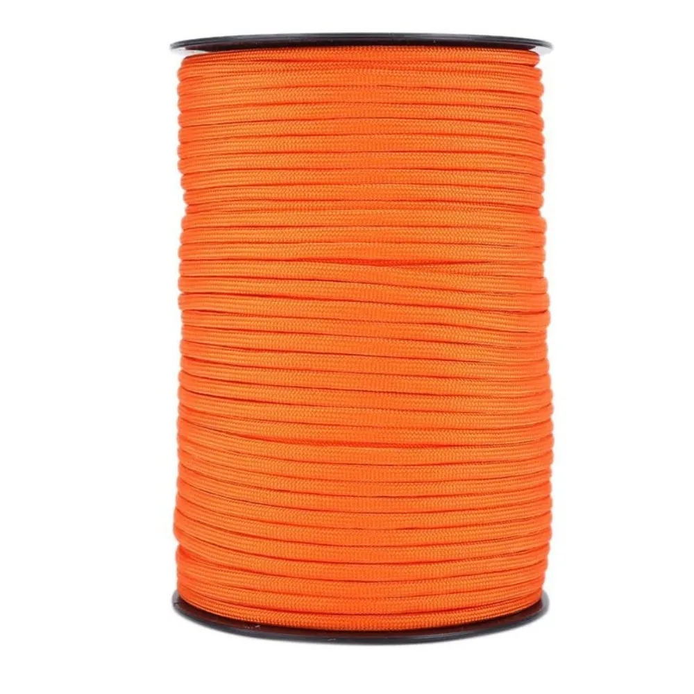 

100M Length Rescue Paracord 9-Core Structure 4mm Diameter Survival Paracord 550 Type Polyester Material Camping Paracord