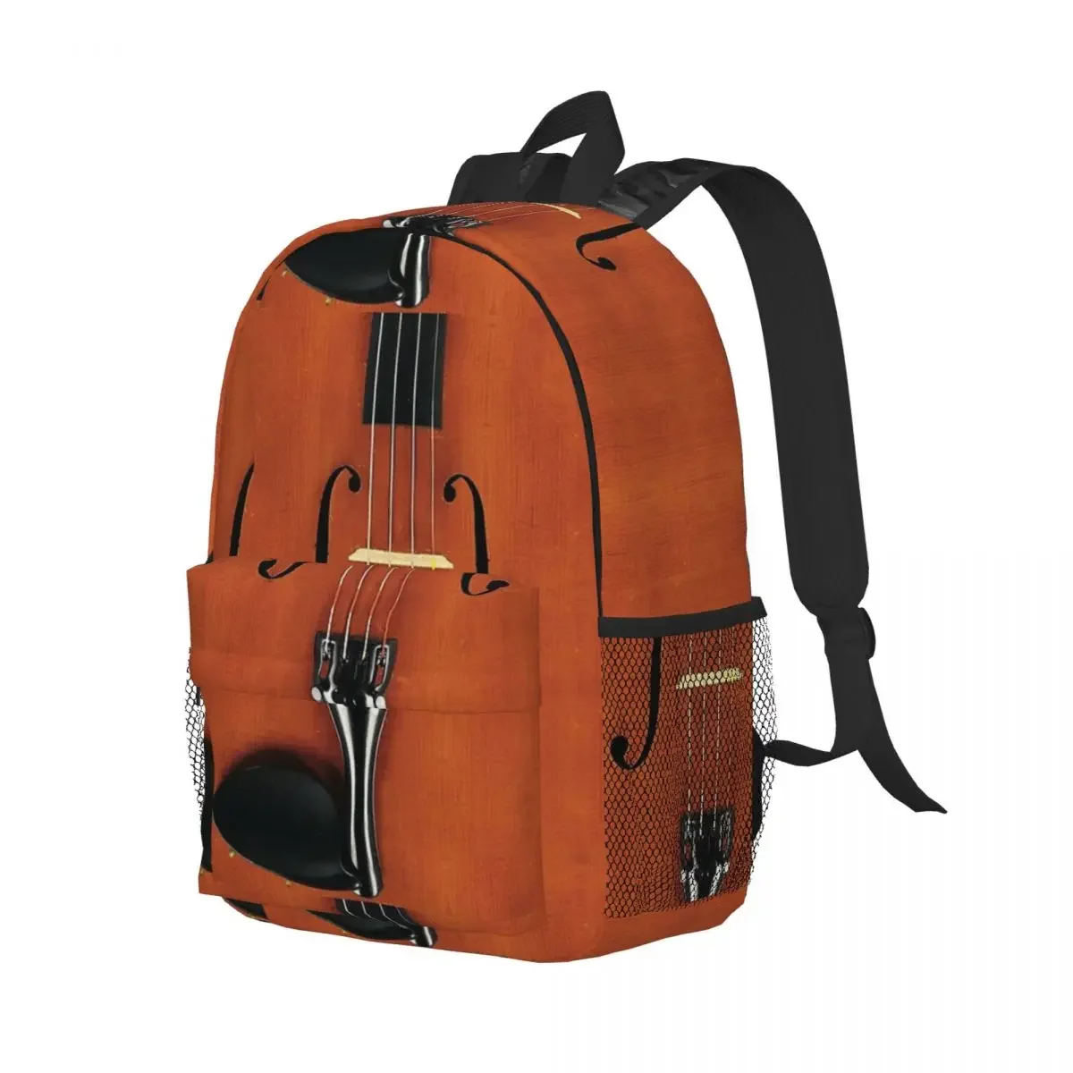 Mochilas Vintage de violín para niños y niñas, bolsa de libros informal para estudiantes, mochilas escolares para computadora portátil, bolsa de hombro de gran capacidad