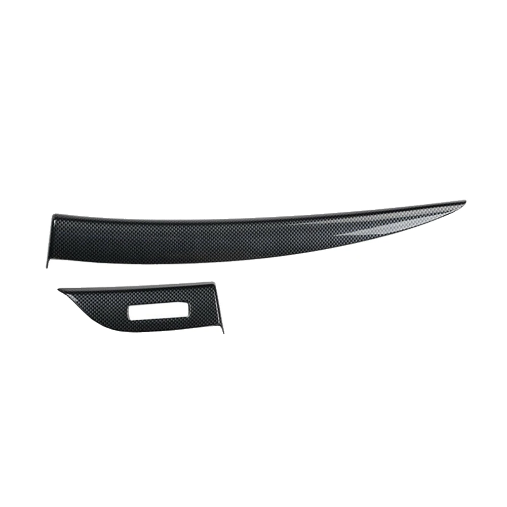 Carbon Fiber Copilot Dashboard Panel Decoration Trim Strip Cover for Nissan Altima / Teana 2013-2018 LHD