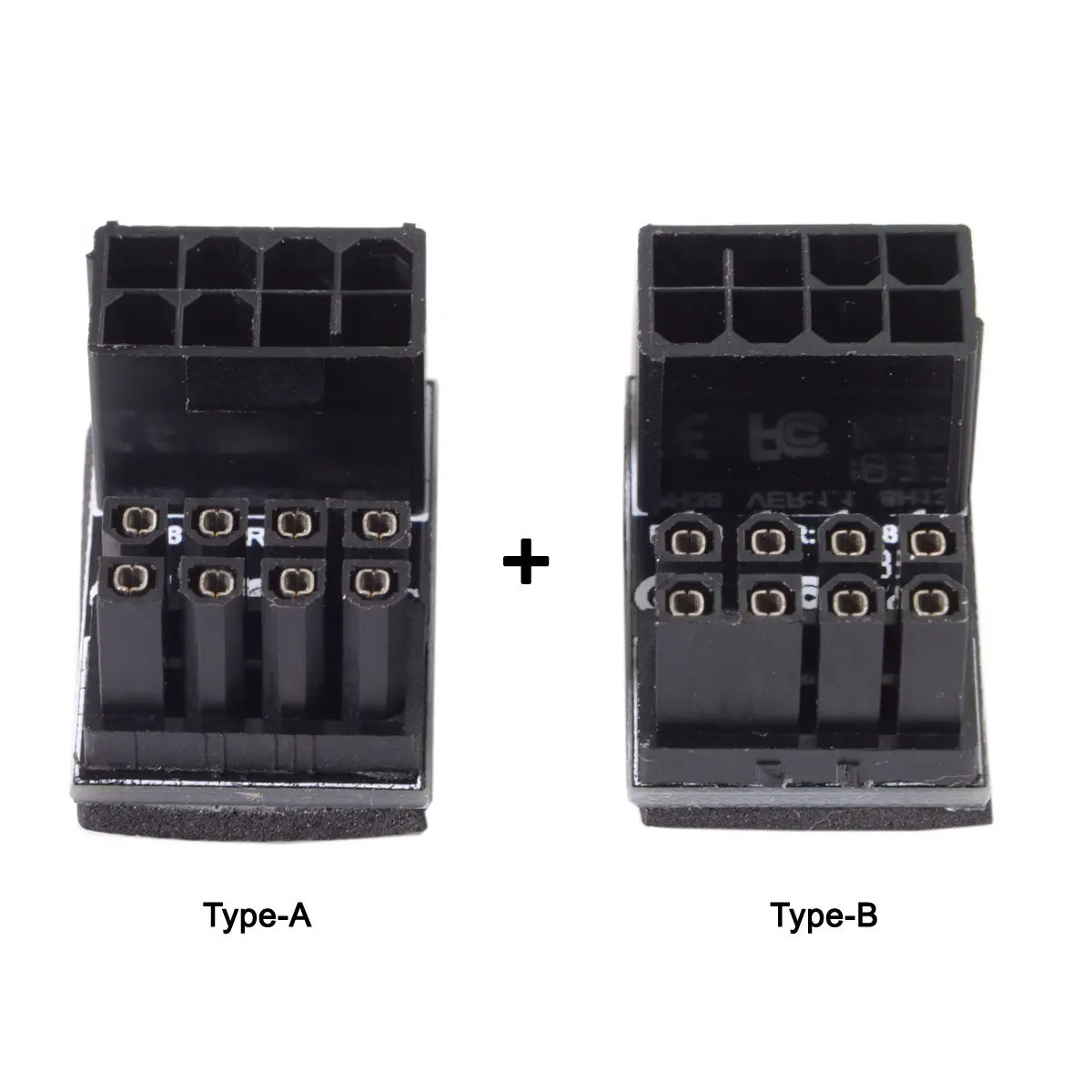 CY ATX 8Pin Female to 8pin Male 180 Degree Angled Power Adapter for Desktops Graphics Card ATX 8 Pin Connector Converter Power