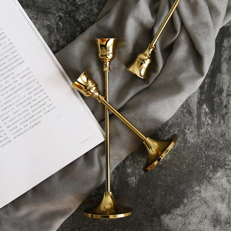 3 adet çin klasik plastik külçe zenginlik tanrısı simüle şamdan buda mumluk ev dekor