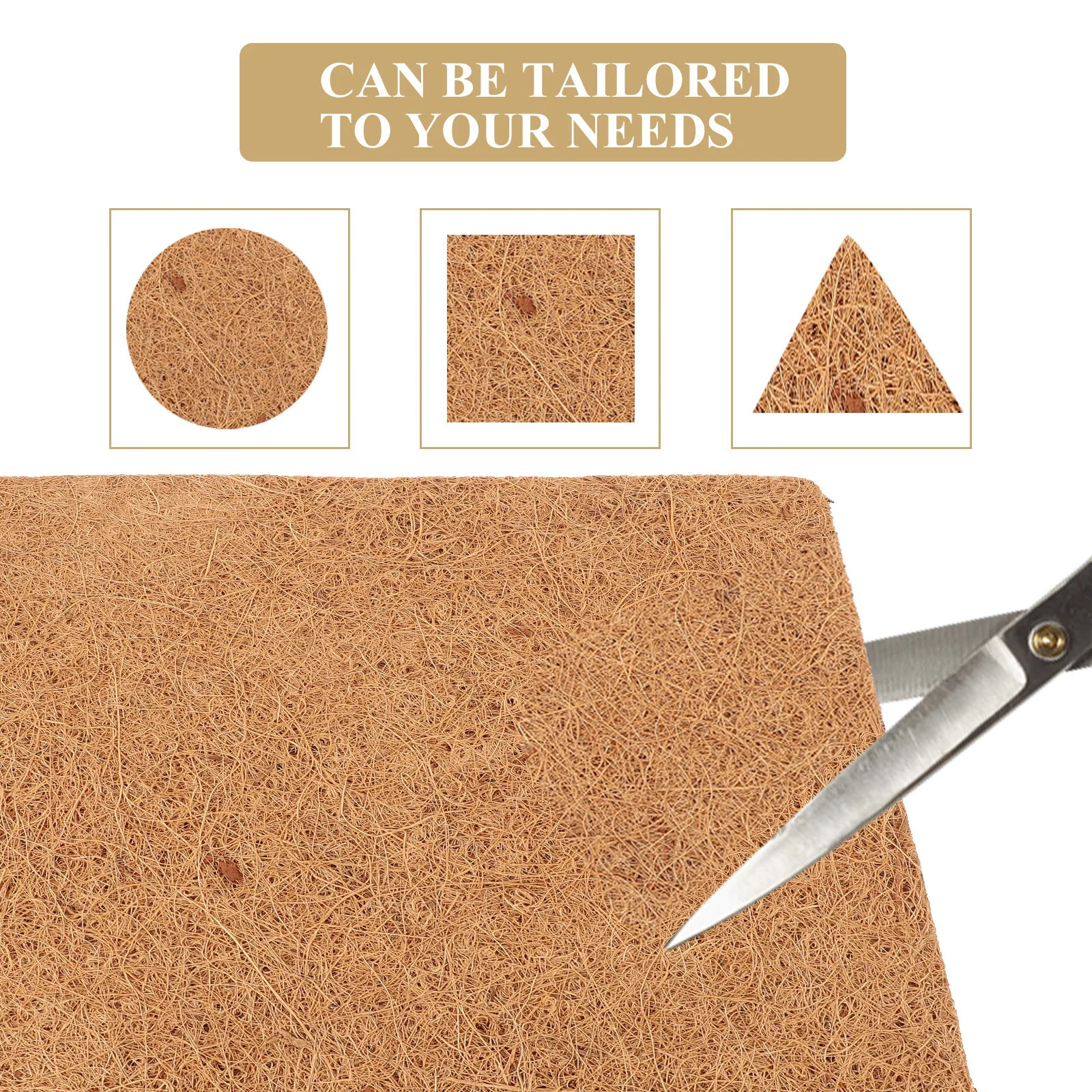 

6pcs Coconut Fiber Pet Mats Multiuse Breeding Pads Chicken Egg Reptile Mat Natural Comfortable Warm Safe Easy to Use