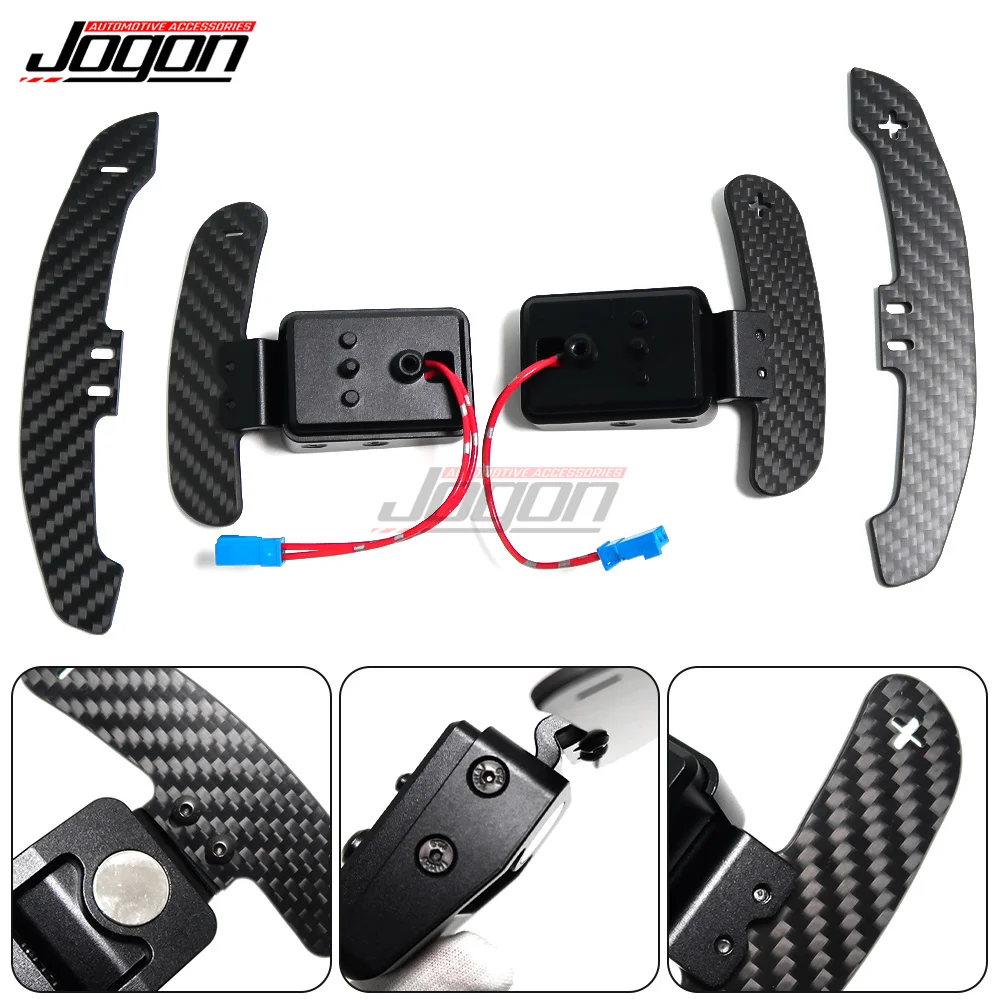 For BMW M3 G80 M4 G82 G83 M5 F90 2017-2021 Magnetic Paddle Shifters Steering Wheel Extension Shifters Carbon Fiber Replacement