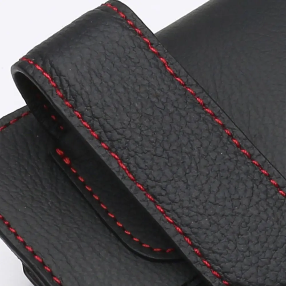 PU Leather Auto Eyeglasses Storage Case Wear-Resistant Hidden Magnetic Closure Car Glasses Case Glasses Bag Sunglasses Clip