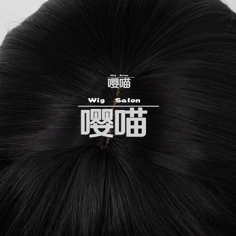 เกมไอดีแอลิตี้ วี เมลลี่ พลินิอุสคอสเพลย์วิกผมยาวผมสีดำปาร์ตี้ฮาโลวีนบทบาทเล่นวิกผม + ฟรีหมวก