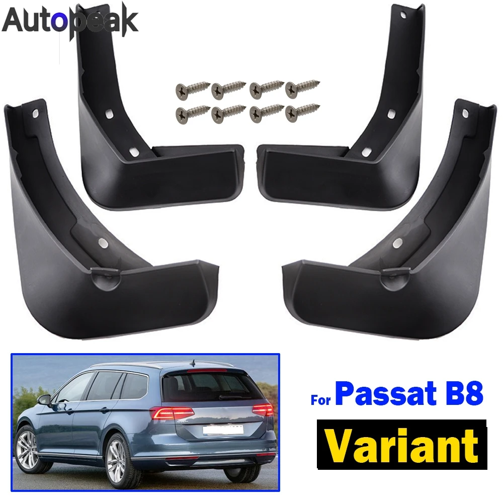 Set For VW Passat B8 3G Estate Variant 2016 - 2021 Car Mud Flaps Splash Guards Mudguards Front Rear Styling 2017 2018 2019 2020