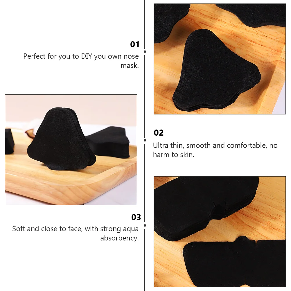 200Pcs Nose Mask Paper Ultra-Thin DIY Nose Toner Lotion Papers Soft Absorbent Skin Care Pads Disposable T Zone Patch