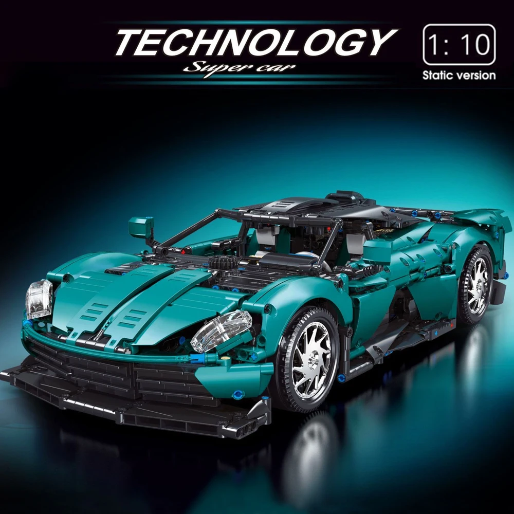 1:10 série técnica esporte carro bloco de construção de alta tecnologia cidade velocidade veículo de corrida modelo tijolo brinquedos para o presente de aniversário do miúdo moc