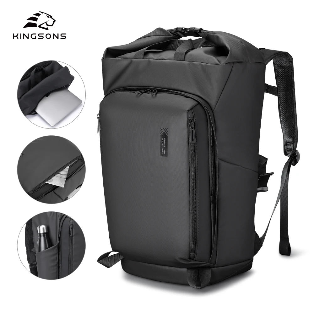 

Kingsons 2025 New Concise Casual Design Backpack For Men 15/15.6 inch Laptop Waterproof College Student Boys School Bags