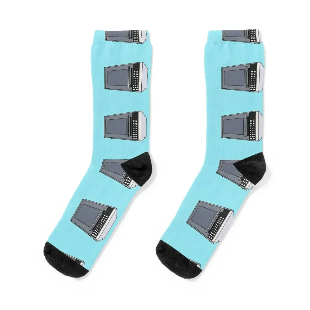 

Microwave cartoon illustration Socks heated Rugby Men Socks Women's