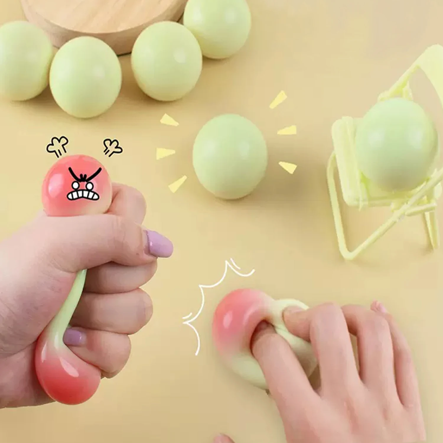 Jouet créatif et amusant pour soulager le stress, presser des boules de baies pour libérer la confiture, rebond lent, déformation libre