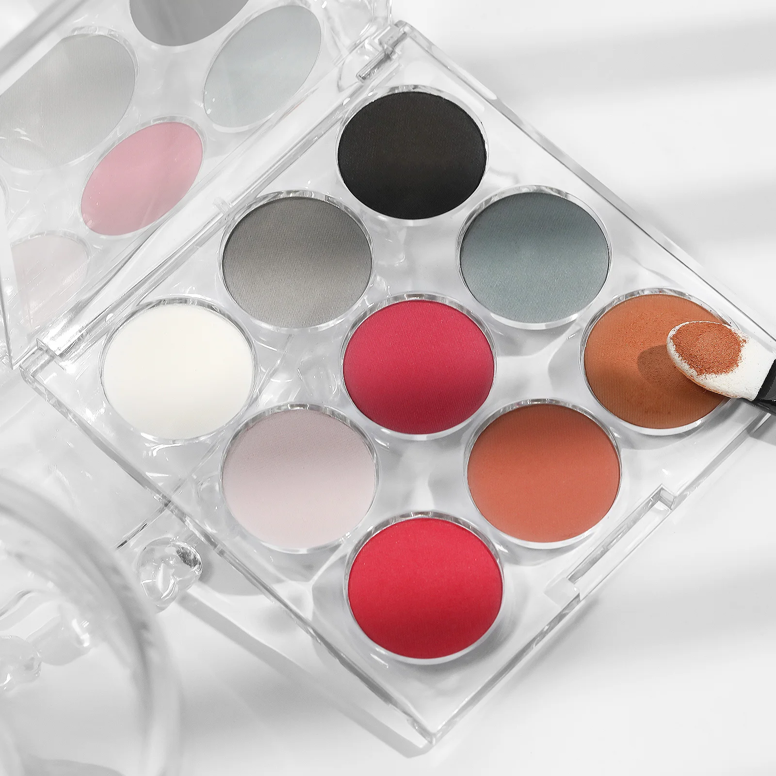 9pcs/set Gradient Nail Powder Palette Colors Nail Gradient Glitter Pigment Set Chrome Powder Manicure Accessories Mirror Effect
