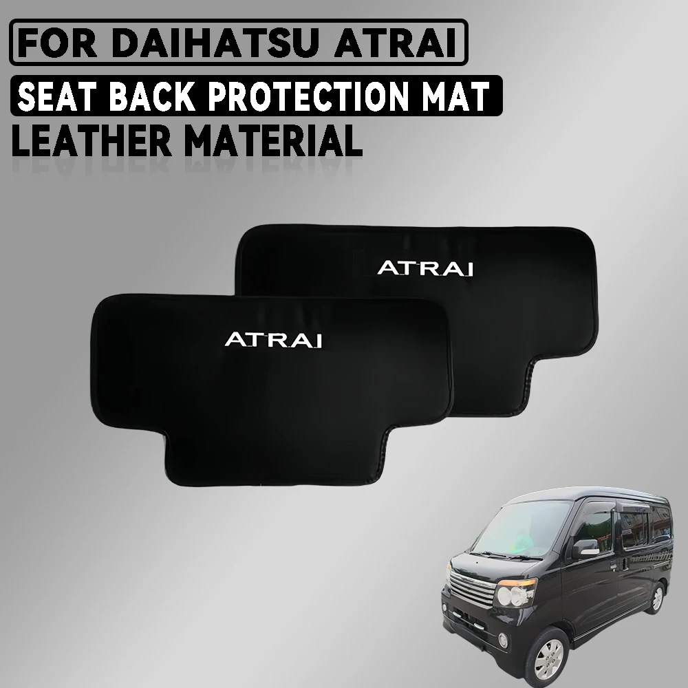 

For Daihatsu Atrai Car Seat Back Protection Mat Trim Matte Black Leather Car Accessories Interior Decorate