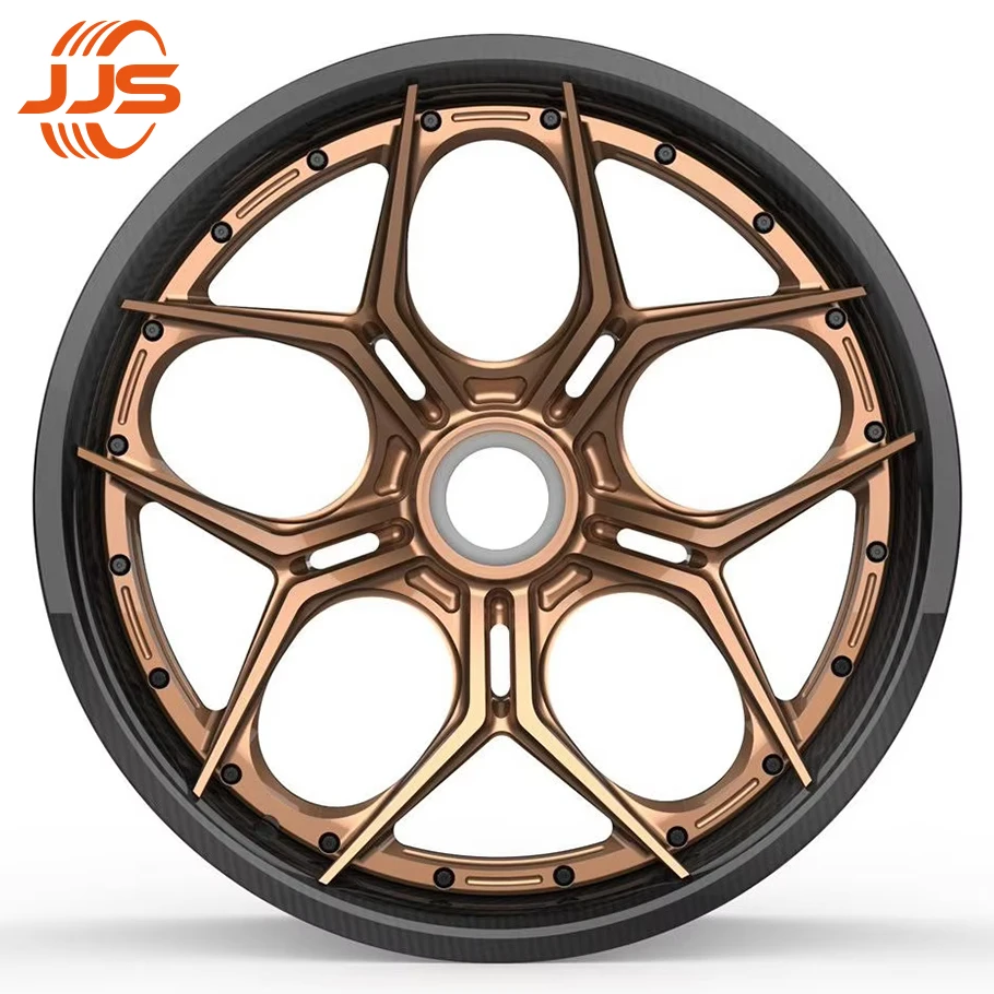 

Rims Customizes Two-piece Carbon Fiber Aluminum Alloy Wheels for Passenger Car Racing