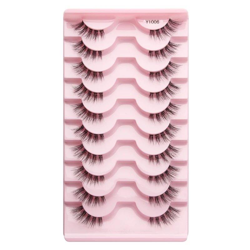 3/10 Pairs Mink False Eyelashes, Natural Fluffy Look