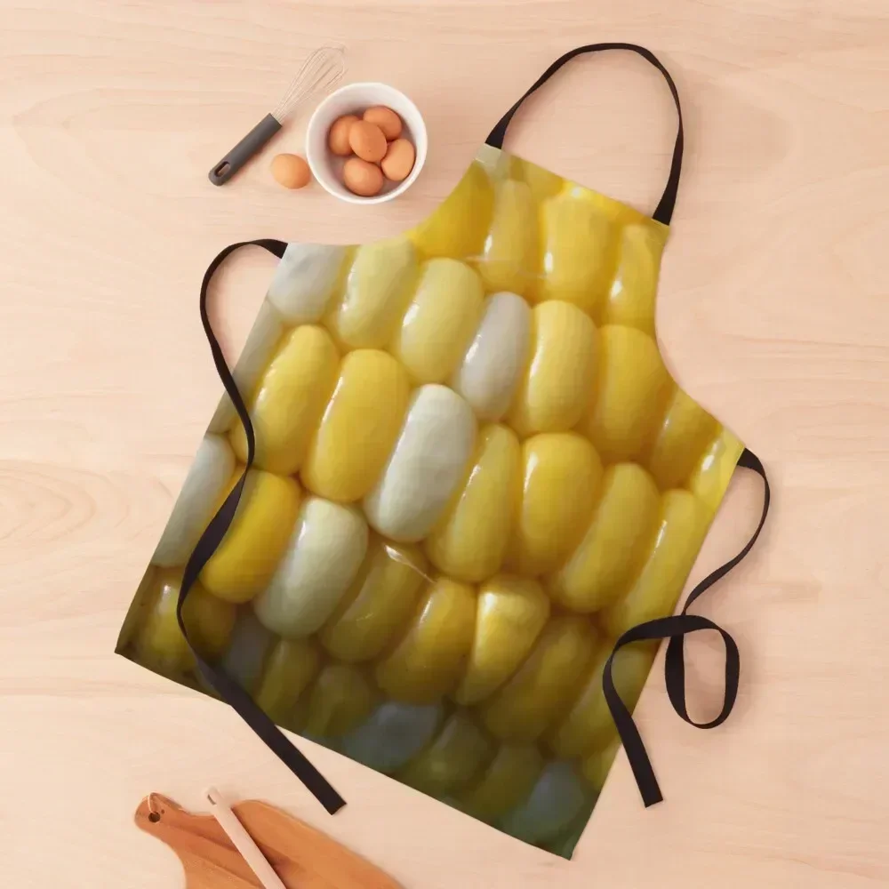 

Close up of Delicious Corn on the Cob Apron Men'ss Kitchen Things For Home Kitchen Special Accessories Apron