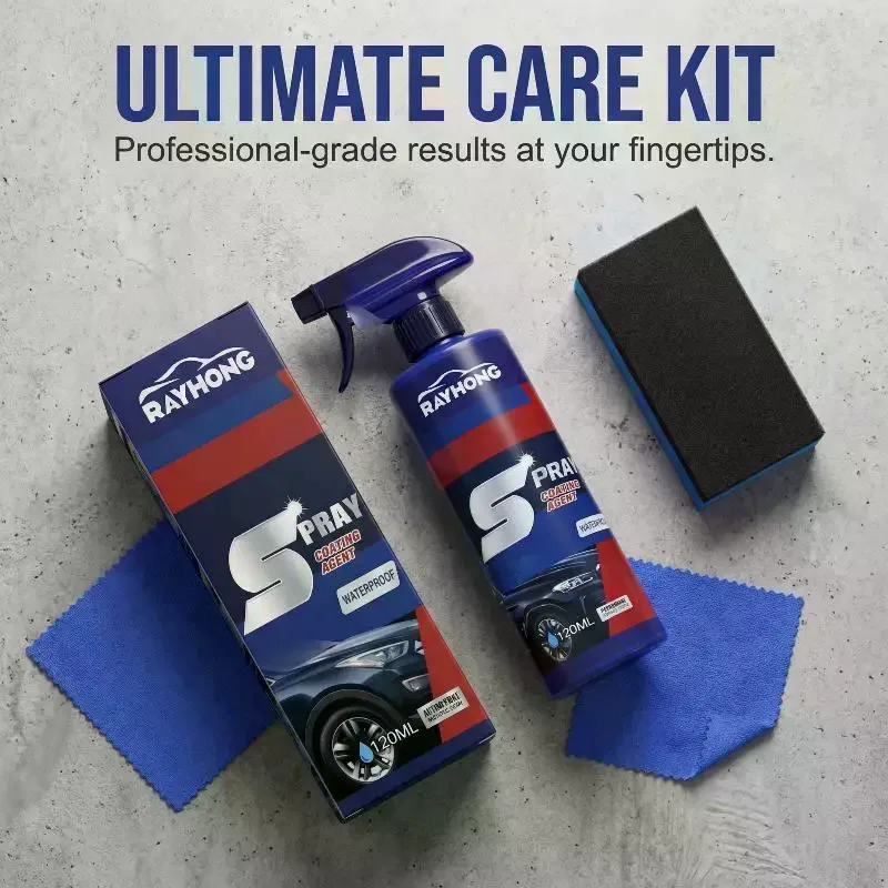 3 In  Car Coating Spray Ceramic Paint Protector Fast Acting Plastic Restorer for Detailed Vehicle Cleaning Scene