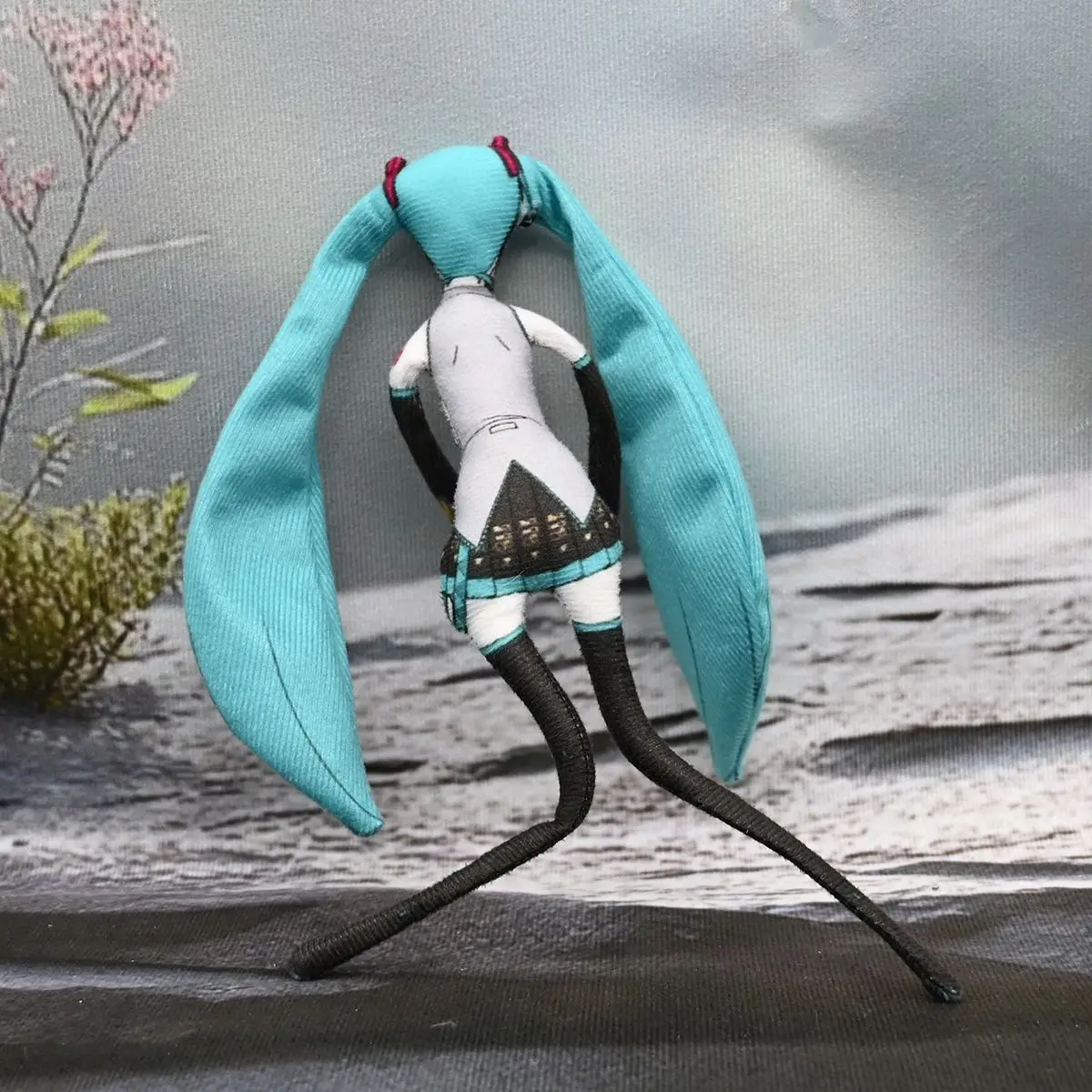 Anime h-miku boneca de pelúcia com fio poseable esqueleto ação bonecas engraçadas acessórios fofos anime presentes de pelúcia