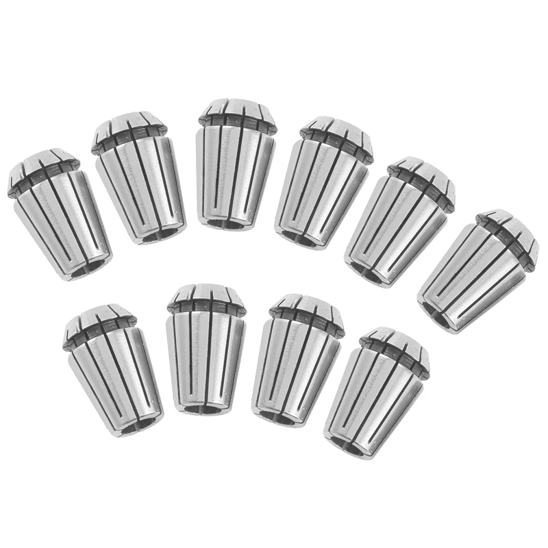 ABGG-10Pcs ER20 Juego de mandril de resorte de precisión Herramienta de torno de fresado CNC Portabrocas de resorte ER20