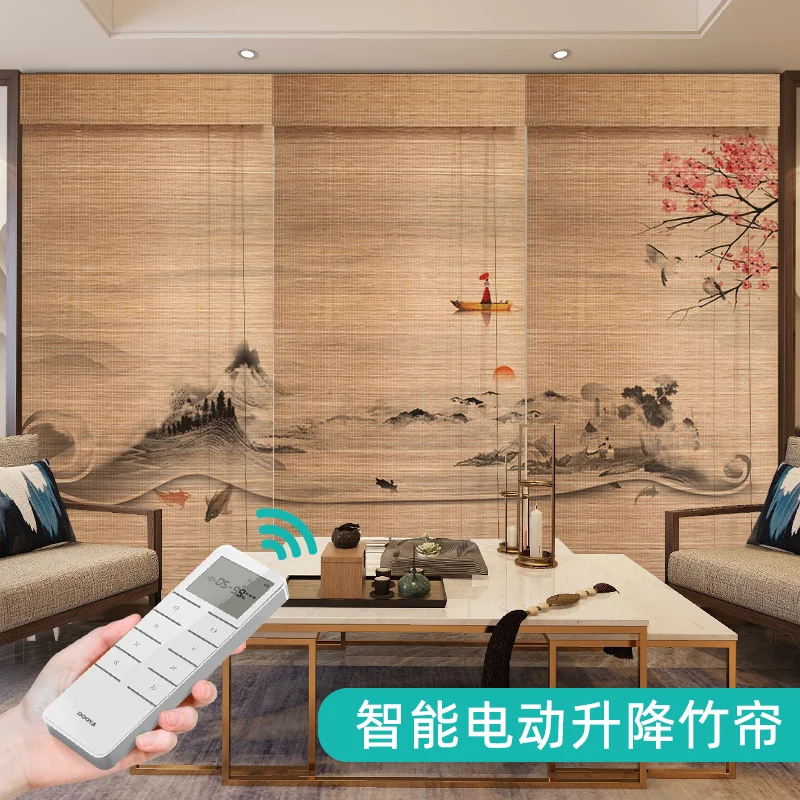 Carbonized bamboo curtains, rolling curtains,