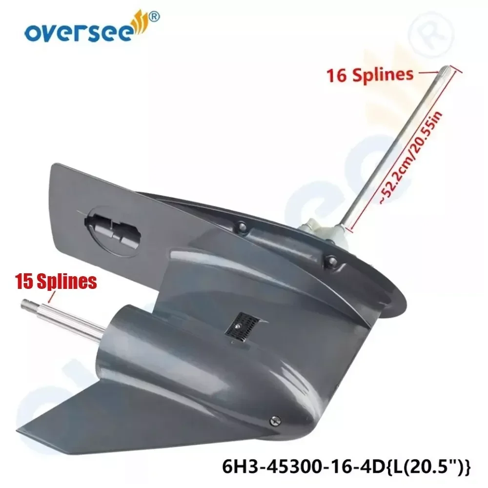 

Oversee 6H3-45300-16-4D Lower Unit Assy Long Shaft 20.5' for Yamaha 60HP 70HP 2T Outboard Engine 6H3-45300-20-8D 69D-45300-11-4D