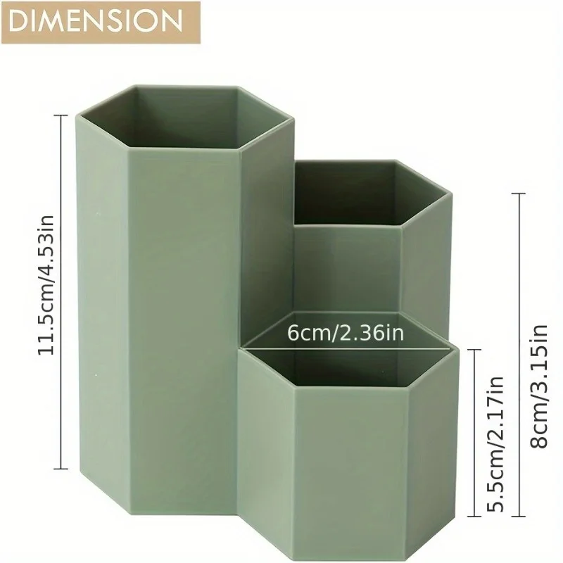 1 قطعة منظم خزانة المكتب، منظم أقلام المكتب، منظم أقلام حامل القلم، حامل القلم 4 مقصورات، كوب منظم أقلام الرصاص الشفاف