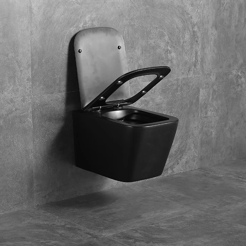 

Bathroom WC Sanitary Ware Europe New Design Two Piece Ceramic P Shaped Trap Wall Hung Toilet with Wall Mounted Viet