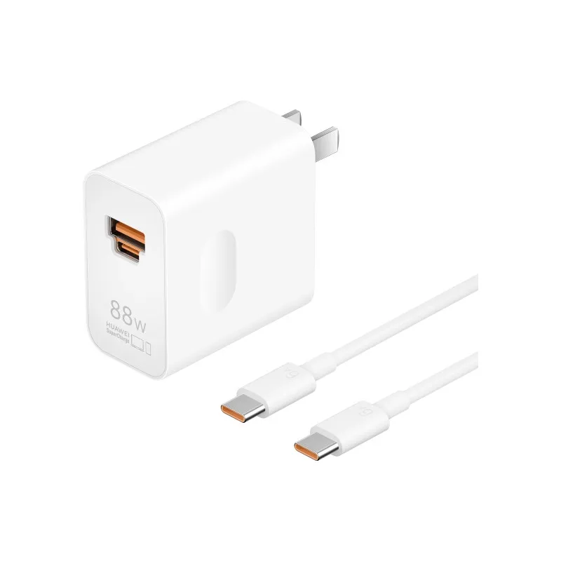 For Huawei Universal Fast Charger Max 88W SuperCharge Support PD QC Quick Charge For Huawei/iPhone/iPad/Mac With 6A C to C Cable