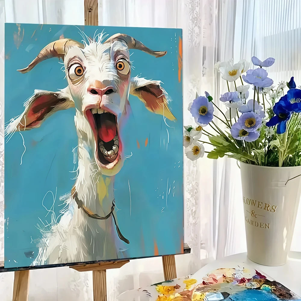 

Abstract Goat DIY Digital Painting Beginner Set Home Wall Decor Gift Hand Painted