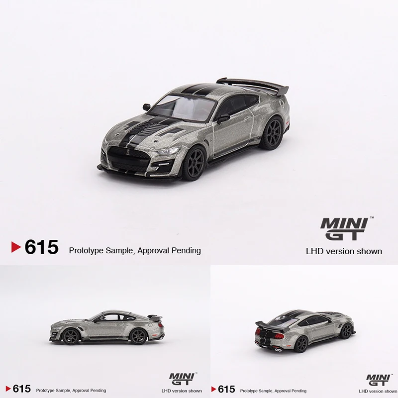 MINIGT 615 In Stock 1:64 Shelby GT500 SE Widebody Pepper Gray Metallic Diecast Diorama Car Model Toy