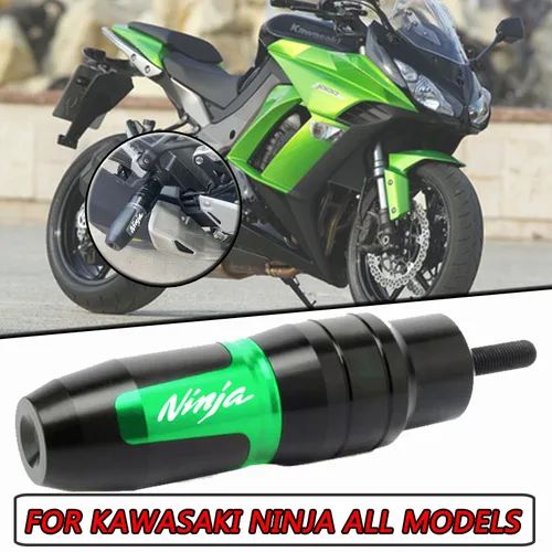 Para KAWASAKI NINJA 250 300 400 650R NINJA500 NINJA650 deslizadores de marco de escape de motocicleta almohadillas de tope accesorios protectores contra caídas