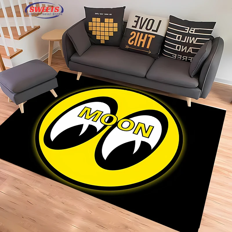 3D Printing M-Mooneyes Carpet for Living Room Bedroom Hallway Long Strip Anti-slip Soft Area Rug Sofa Doormat HomeDecor Mat Gift