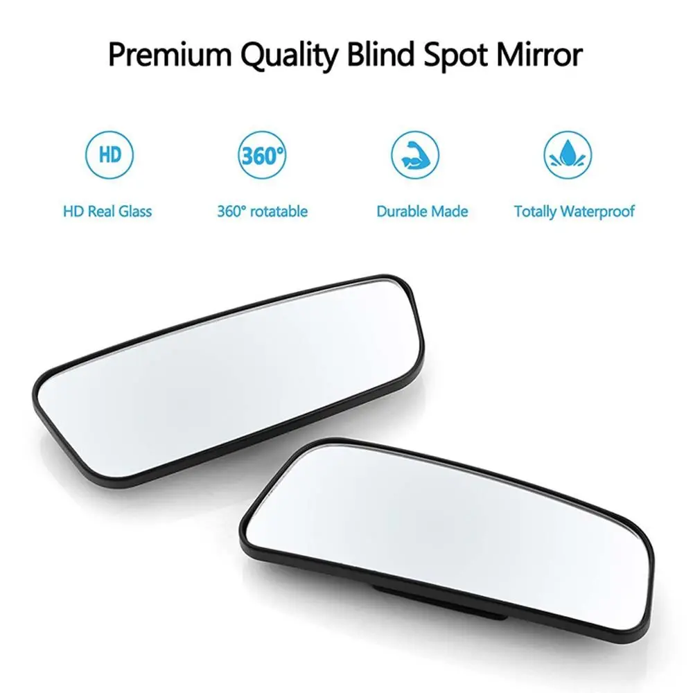 Degree Car Convex Rearview Mirror Rectangular Curved Mirror Blind Spot Mirror Wide Angle Mirror Car Reversing Auxiliary Mirror