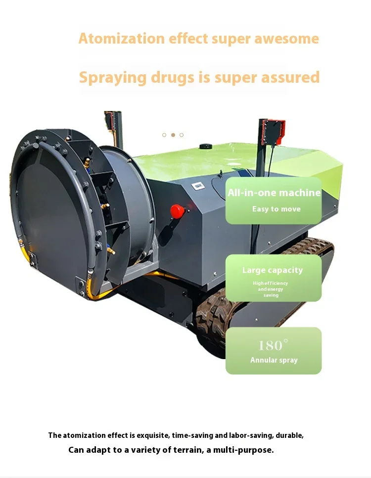 High Quality Farm Intelligent Remote Control Sprayer Pump Orchard Pesticide Farm Spray Machine Engineering Track Self Propelled