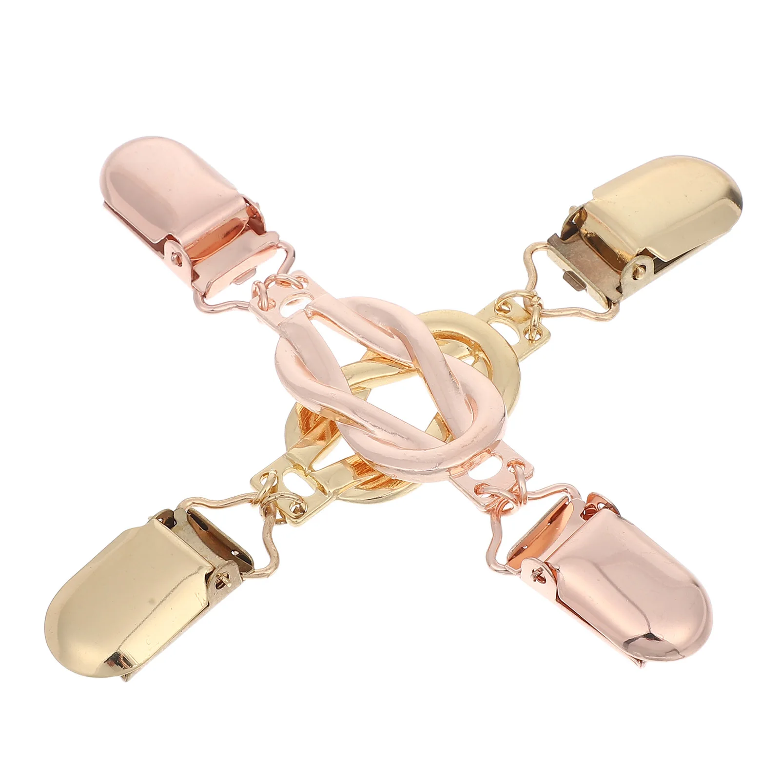 2Pcs Retro Vintage Cardigan Clips Sweater Shawl Collar Holders Sturdy Alloy Fashionable Clothing Accessory for Women