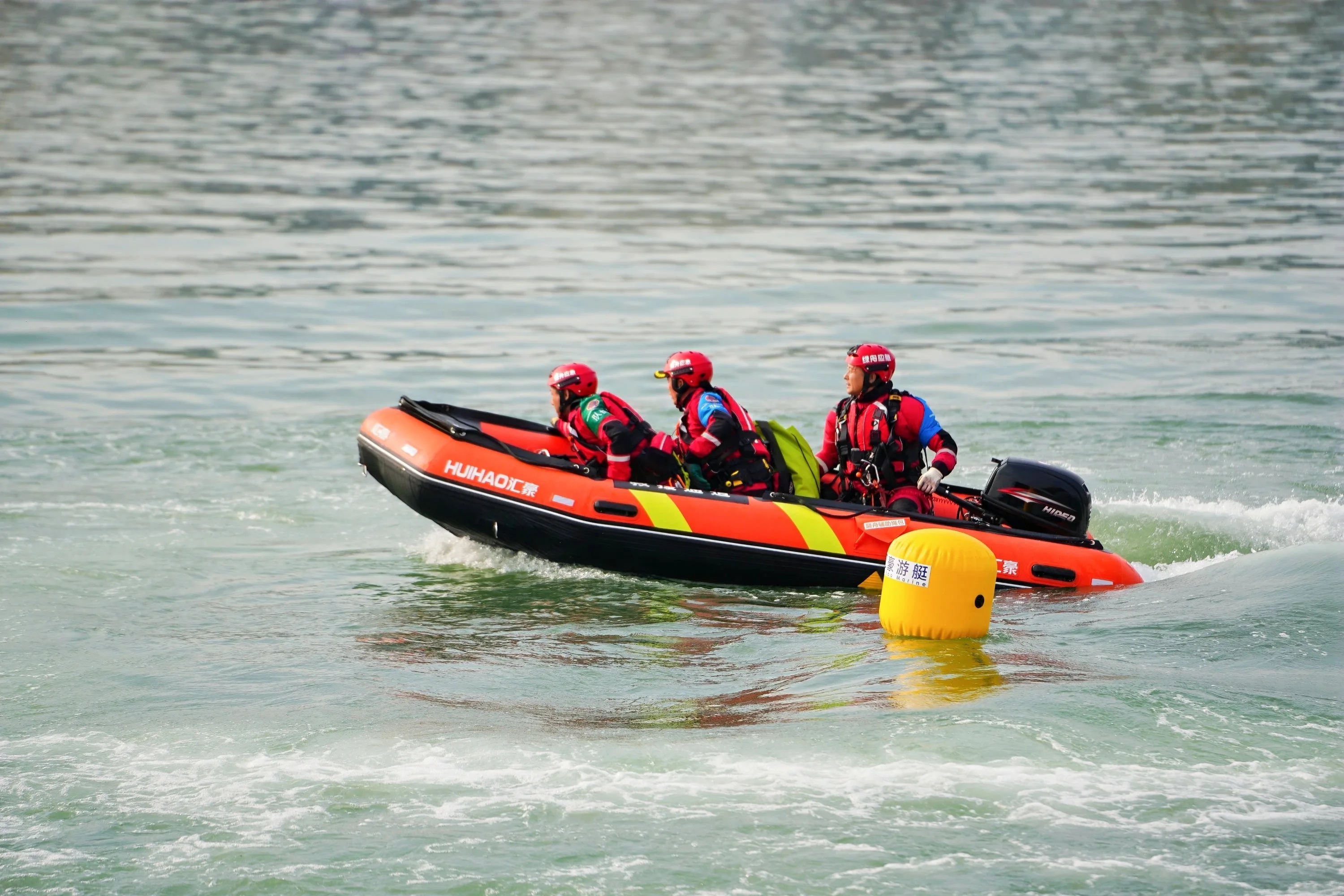 Nuovo design in fabbrica vende direttamente la barca gonfiabile da lavoro di salvataggio per la prevenzione delle inondazioni da 4,2 m con motore