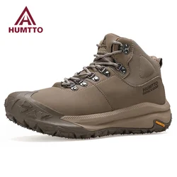 HUMTTO-Zapatos Deportivos transpirables para hombre, botas de seguridad antideslizantes para exteriores, senderismo, acampada, Invierno