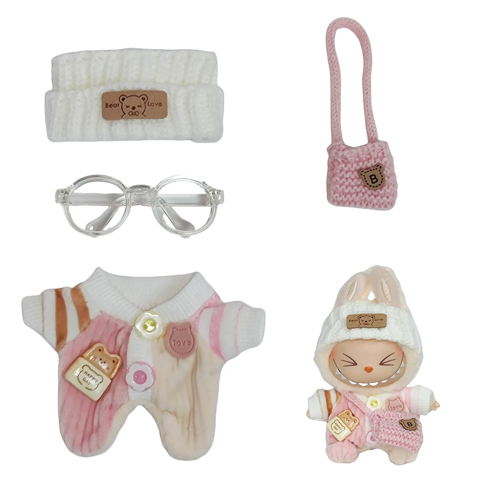 

Clothes are suitable for Raab doll clothes cute sweater set 17cm clothes shoes doll DIY accessories training party game toys.